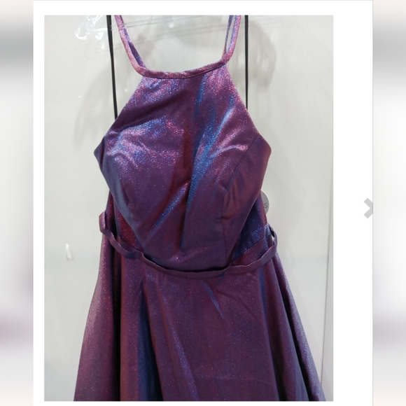 Sydneys Closet A Line Halter Prom Dress - Picture 5 of 8